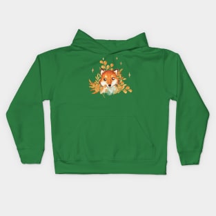 Orange fox Kids Hoodie